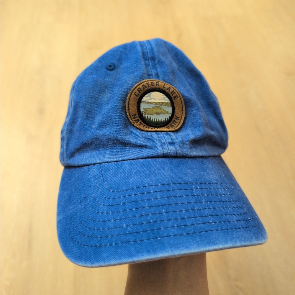 VTG American Needle Crater Lake National Park Blue Cotton Baseball Hat Cap